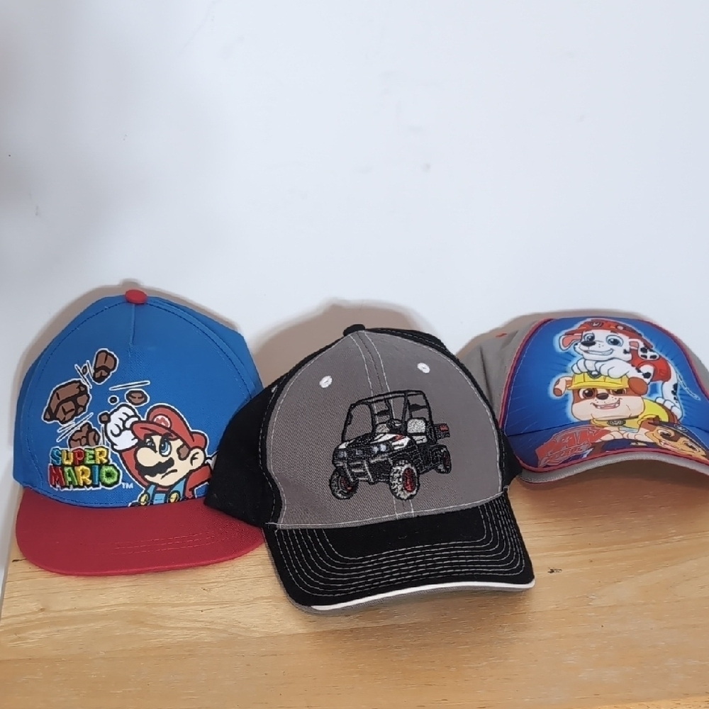 Bundle 2 Boys Kids Baseball Hats